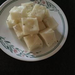 A picture of Pala Billalu (Milk with arrowroot powder Barfi).