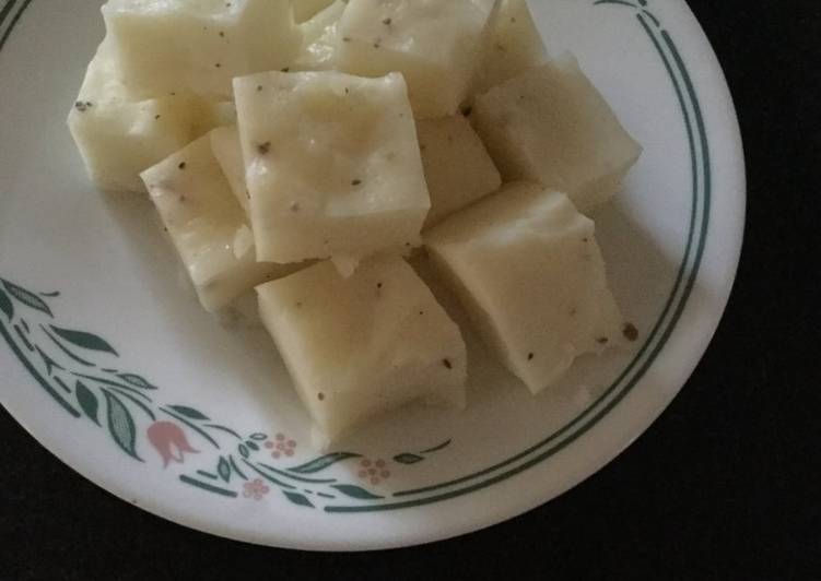 Simple Way to Make Speedy Pala Billalu (Milk with arrowroot powder Barfi)