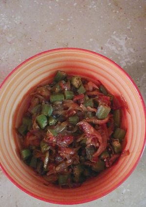 A picture of Masalah bhindi # Eid kay pkwan.