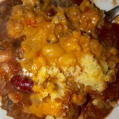 Cheesy chili cornbread A picture of Cheesy chili cornbread.