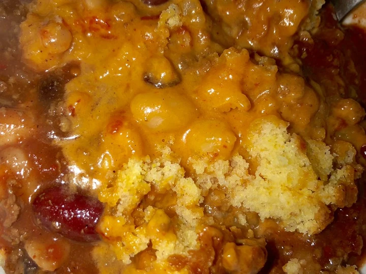 Easy Steps to Prepare Cheesy chili cornbread the Awesome  Delicious