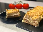 A picture of ham cheese bread