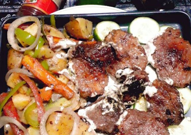 Simple Way to Make Any-night-of-the-week 🥩🥩Beef steak with vegetables🥒🥬🥔🥕🌰