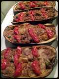 AMIEs Eggplants Stuffed with Sausage
