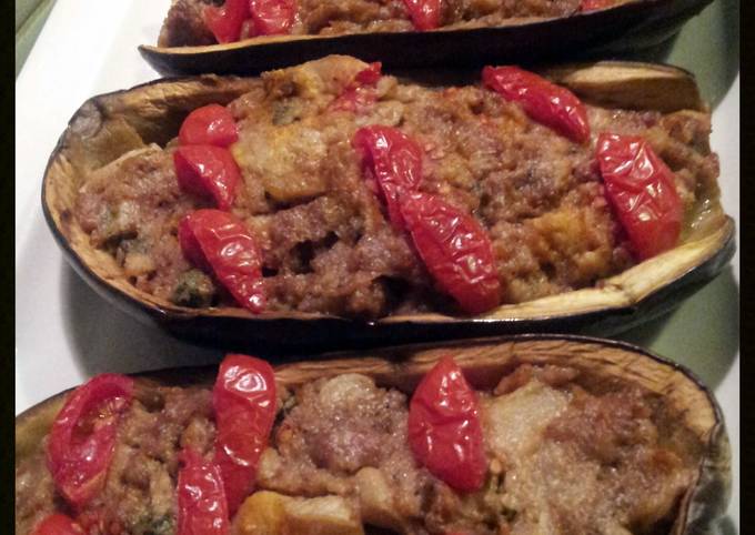 Easiest Way to Make Jamie Oliver AMIEs Eggplants Stuffed with Sausage