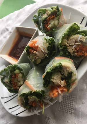 Una foto de Spring Rolls a mi manera 🍥