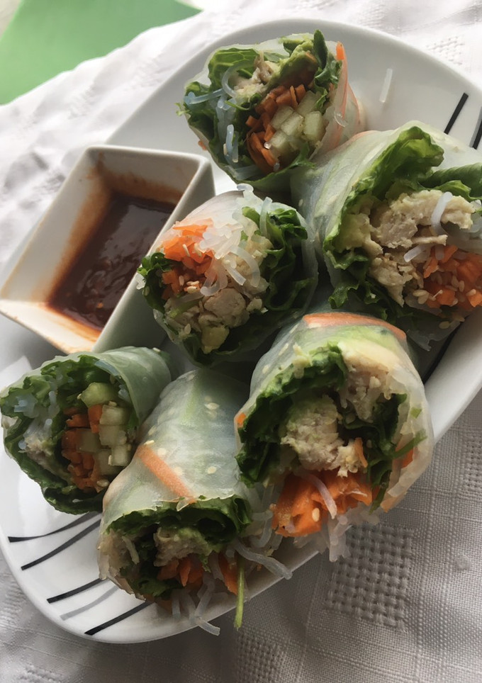 Una foto de Spring Rolls a mi manera 🍥