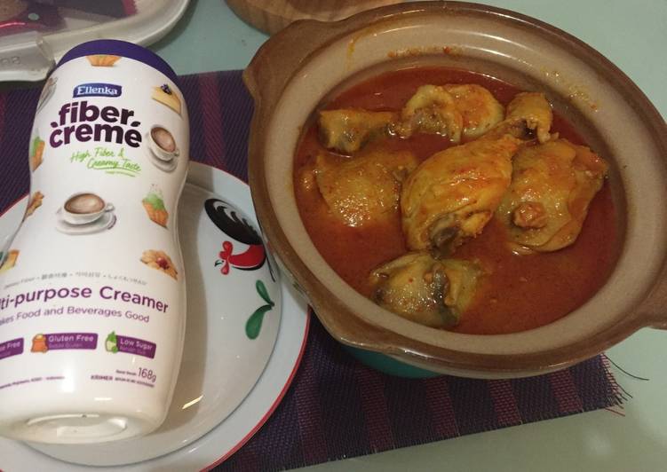 Resep Ayam gulai pedas fiber creme yang Enak