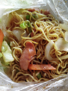 A picture of Microwave Yakisoba with Cooking Bags.