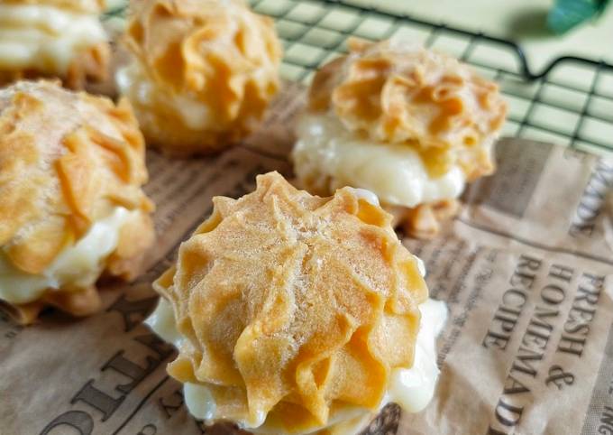 Resep Kue Sus Soes Vla Vanilla Kokoh Tanpa Mixer Oleh Novitaa Sari