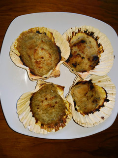 Una foto de Vieiras rellenas gratinadas