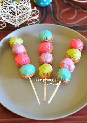 Foto resep Sate pisang pelangi