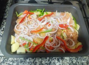 Foto principal de Pechuga fileteada con verduras al Horno