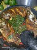 Nila penyet sambel kemangi