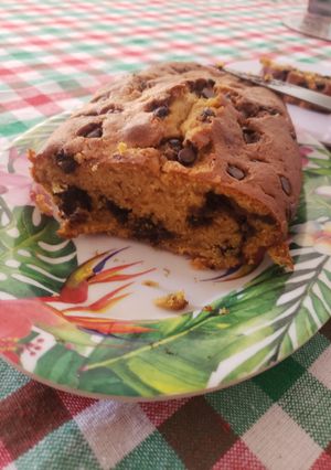 Una foto de Budín de calabaza con chispas de chocolate