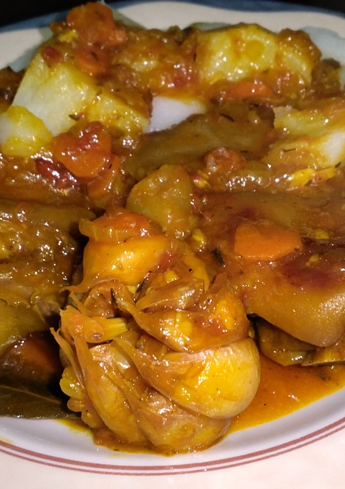 Una foto de Manitas de cerdo en salsa de cerveza a mi manera