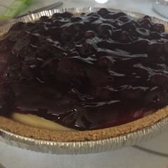 A picture of Blueberry cheesecake.