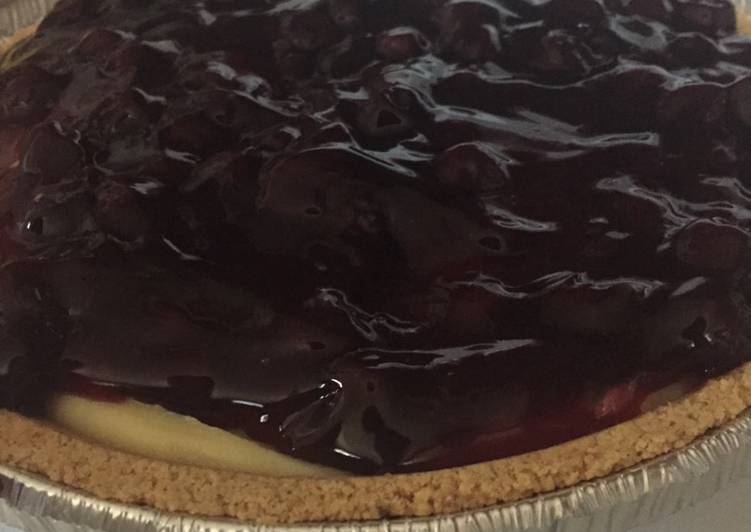 Simple Way to Make Homemade Blueberry cheesecake