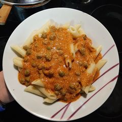 A picture of Pasta with sauce "airi".