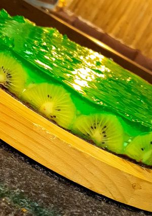 صورة لوصفة تشيز كيك الزبادي والكيوي 😋