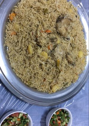 صورة لوصفة مضغوط دجاج بالخضار