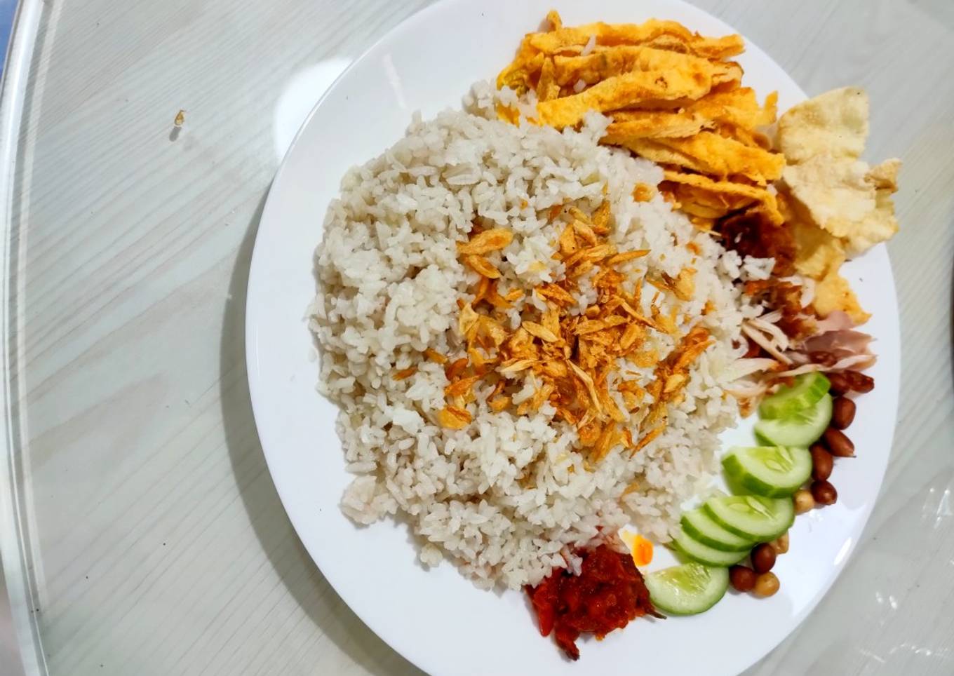 Nasi uduk enak gurih