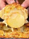 Papas a la crema gratinadas con queso