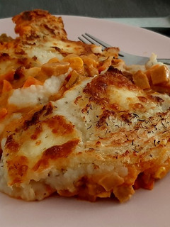 Una foto de Pastel de seitán y verduras