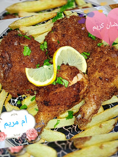 صورة لوصفة دجاج مقلي