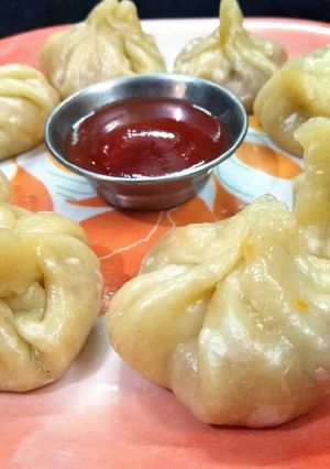 A picture of Veg momos.