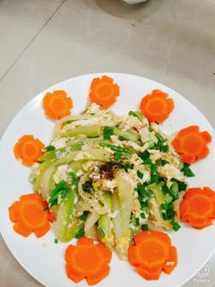 Hình của món Bí đao xào trứng.