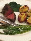 Wagyu Top Sirloin Steak With Asparagus & Potatoes
