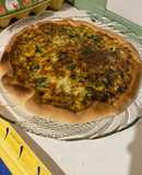 Quiche de espinafres e cogumelos (veg)
