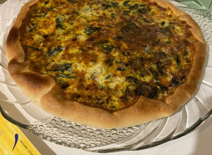 Foto de Quiche de espinafres e cogumelos (veg)