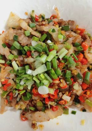 รูปของ หมูสามชั้นคั่วพริกเกลือ