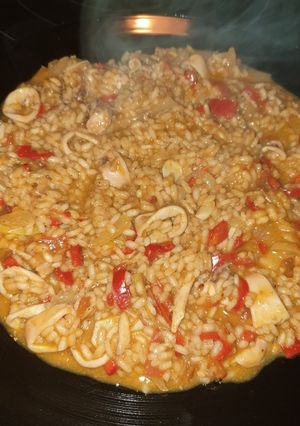 Una foto de Paella Con caldo preparado de Mercadona