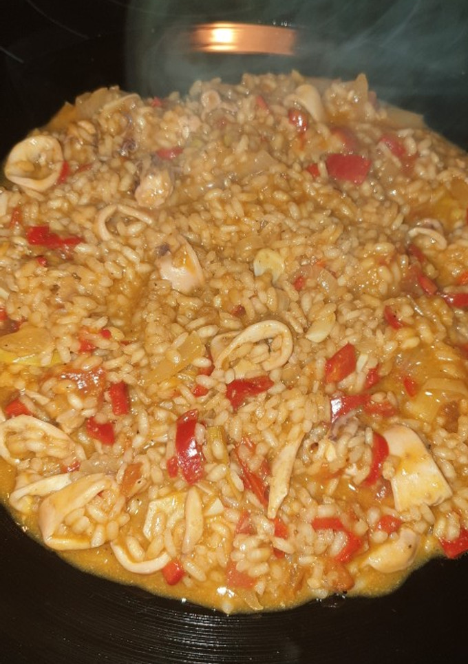 Una foto de Paella Con caldo preparado de Mercadona