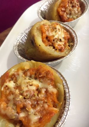 Foto resep Baked Bolognese Potato
