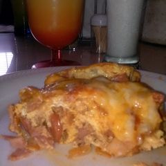 A picture of mexican casserole.