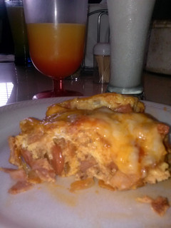 A picture of mexican casserole.