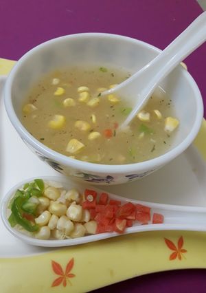 A picture of Sweet corn soup.
