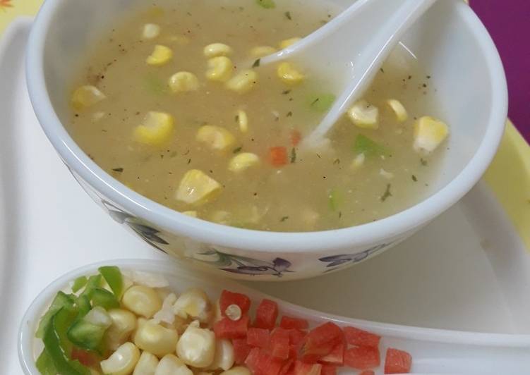 Sweet corn soup