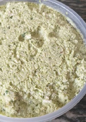 A picture of Coconut Chutney #Coconut/Tamarind contest.
