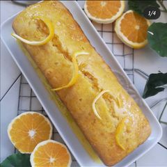 A picture of Orange loaf cake.