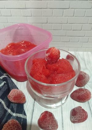 Foto resep Strawberry Sorbet