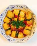 Đậu Kênh cuốn thịt sốt cà chua