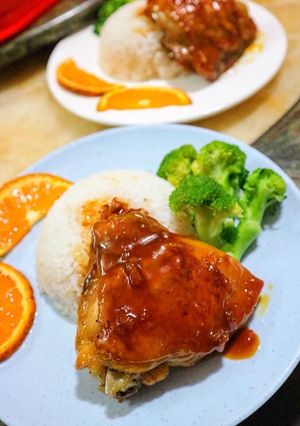 Hình của món Gà sốt cam.