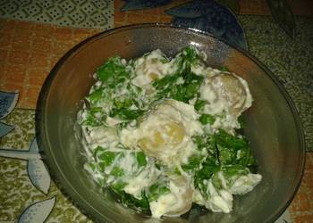 Without Fail Prepare Recipe Baby potato with spinach salad Savory Delicious