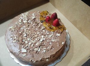 Una foto de Pastel de chocolate