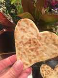 Heart-Shaped Flatbreads (No Yeast, No Lard)